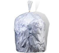 Plasticplace Bolsas de basura de 6 galones │ 6 micras │ Bolsas transparentes de alta densidad para latas de basura │ 20 pulgadas x 22 pulgadas (100 unidades)