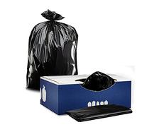 Plasticplace Bolsas de basura negras de 40 a 45 galones, 1.7 mil, 40 x 47 pulgadas, 100 unidades