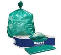 Plasticplace Bolsas de basura resistentes de 64 a 65 galones para Toter │ 1.5 mil │ Bolsas de basura verdes resistentes │ 50 x 60 pulgadas (50 unidades)