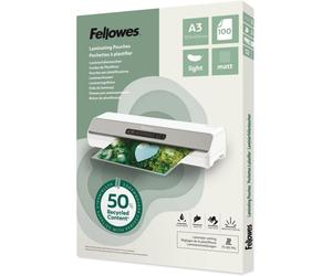 Plastificadora Fellowes 100143436 A3 mate térmica 80 micras 100 hojas