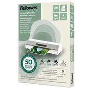 Plastificadora Fellowes 100143441 A6 80 micras brillante 100 hojas recicladas