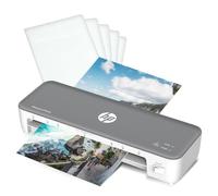 Plastificadora HP OneLam 270 Gris - Marca: HP - EAN: 4030152953226 | Plastificadora para laminación en caliente hasta DIN A4, para oficina en casa y hobby, incluye 5 láminas de plastificación