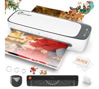 Plastificadora, Laminadora A3, Modo Frío/Caliente con Bolsas Compuestas, 60s de Calentamiento Rápido Maquina Plastificadora, Anti Overheating/Auto Power-Off/ABS, Doméstico/Escolar/Oficina