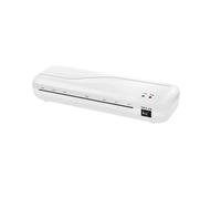 Plastificadora, Máquina laminadora de rollos de calentamiento rápido en frío y caliente for documentos y fotografías en papel tamaño A4