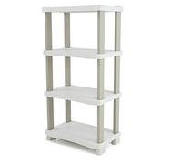 Plastiken 0005670 Estanteria Space Saver, Beig, 4 Estantes, 70 cm x 45 cm x 141 cm