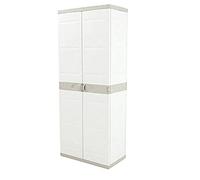 Plastiken 0005672 Titanium Armario, Beig, 70 cm 4 Estantes, 70 cm x 44 cm x 176 cm