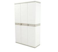 Plastiken 0005675 Titanium Armario, Beig, 105 cm 3 Puertas, 105 cm x 44 cm x 176 cm
