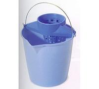 Plastiken 6213L CELESTE - Cubo fregona redondo 13 l. asa metalica
