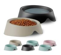 Plastiken - Comedero Perro y Gato Medianos 2x500ml | Cuenco Plástico 100% Reciclado Sin BPA Fabricado en España | Plato Ergonómico Apto Lavavajillas para Comida y Agua - Ecológico y Sostenible