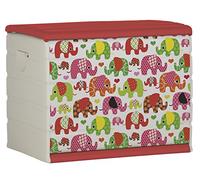 Plastiken (HLKRQ) Space Save Baúles, Rojo, 80x61x53 cm