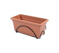 Jardinera con Plato Plastiken Terracota Polipropileno (50 x 20 cm)