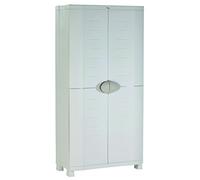 Plastiken M258516 - Armario de Resina escobero Space Saver Beige 90cm