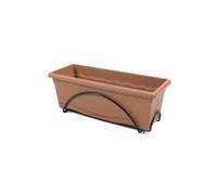 Jardinera con Plato Plastiken Terracota Polipropileno (50 x 20 cm)
