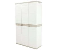 Plastiken Titanium Armarios, Plástico, Beige, 105x44x176 cm
