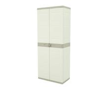 Plastiken Titanium Armarios, Plástico, Beige, 70x44x176 cm