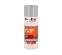 PlastiKote Pintura en Spray Acrílica de Secado Rápido, Gris Brillo, 400ml