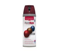 PlastiKote Pintura en Spray Satinado de Alta Calidad - Rojo Vino, 400ml