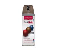 PlastiKote Pintura Satinada Twist & Spray, Marrón Chocolate, 400ml
