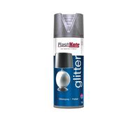 PlastiKote Spray Efecto Purpurina, Plata, 400ml