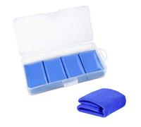 Plastilina de Limpieza Fixget para el Coche, 5 Unidades, Arcilla mágica, en Barras de 400 g, Color Azul, Conjunto con paño de Microfibra para Diferentes Manchas, con Caja de Almacenamiento