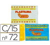 Plastilina Jovi 72 Tableta 350 Grs Caja De 15 Colores Surtidos