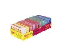 Plastilina Jovi, arcilla de modelado reutilizable y no secante; barras de 50 g, juego de 10, 1 de cada 10 colores, perfecta para proyectos de art