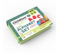 Plastilina natural premium Play Box alphabet - Juego de modelado educativo - ChildGen - Aprender letras desde 3 años