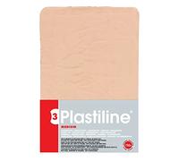 Plastiline 7255T - Placa de Plastilina - Pasta de Modelar, Alta Precisión - Modelar, Esculpir, Moldear - Dureza 3 (media) - 750g - Tono Rosa Nápoles. Fabricado en Francia