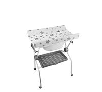 PLASTIMYR - Bañera Sobrebidé Ada | Ajuste Práctico | Chasis Plegable | Cambiador Antivuelco | Para Sanitarios | Bandeja Portaobjetos | Pies Deslizantes, Gris