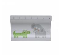 PLASTIMYR Cambiador 50x70 Cocodrilo - Cambiador Para Comoda Ergonómico Con Medidor - Cambiadores Pañales Bebé Flexibles y Fáciles De Limpiar - Diseño Seguro y Divertido