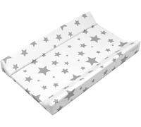 PLASTIMYR Cambiador de Bebe Flexible 81 x 50 cm- Colchoneta Cambiador Cómoda y Segura - Cambiadores Bebe Portatil con Bordes Acolchados, Ligeros y Fáciles de Limpiar (Estr. F. Blanco)