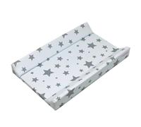 PLASTIMYR - Cambiador Flexible para Bebé | Impermeable con Bordes de Seguridad | Compatible con Bañera y Muebles | Fácil de Limpiar, 81x50x9 cm, Estrella Blanco, 1 Unidad
