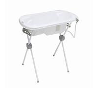 PLASTIMYR Cubeta Anatómica con Soporte 85 x 46 cm - Bañera para Bebe Plegable y Portátil, Tina de Baño para Bebe Ergonómica y Segura, Ideal como Bañera Recien Nacido a 12 Meses