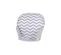 PLASTIMYR - Funda para Trona | Ajuste Perfecto | Material Fácil de Limpiar | Algodón Natural Hipoalergénico | Cojín Acolchado | Gris, 21x32x42cm, 6m-36m, Algodón