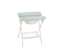 PLASTIMYR LEA | Bañera Cambiador Bebé Plegable de Viaje (Menta) | Con Bandeja Organizadora y Patas Antideslizantes · Segura y Compacta · Ligera y Fácil de Guardar