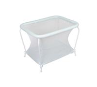 PLASTIMYR - Parque Americano Rectangular para Bebés | Plegable y Compacto | Resistente y Fácil de Limpiar | Incluye 2 Asas de Sujeción, Estampado Búho Menta, Nailon y Metal