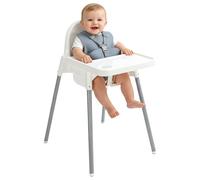 PLASTIMYR Tronas Bebe Light para 6 Meses a 3 Años hasta 15 kg - Silla de Comer para Bebe Resistente a Manchas, Bandeja Extraíble y Arnés de Seguridad - Trona Infantil Fácil de Limpiar 83x44x47 cm