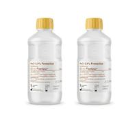 PLASTIPUR - 500 ml - NaCl 0,9% - Solución salina fisiológica isotónica - solución salina bebé - solución salina - solución salina para nariz y ojos - estéril (500 ML, 2, Unidad)