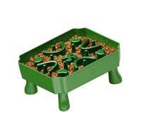 Plastmer Slow Eat - Cuenco para mascotas sano para perros en interiores, alimentación seca y húmeda, cuenco lento para perros
