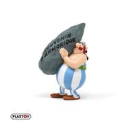 Plastoy Astérix Figur Obélix Menhir-Nachricht "Souvenir d'Armorique" - PVC - 8 c