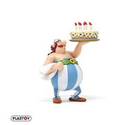Plastoy Astérix Figura Obélix feliz cumpleaños - PVC - 10 cm