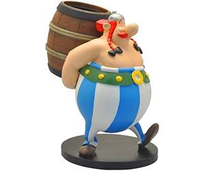 Plastoy astérix figura obélix y su barril - resina - 19 cm