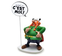 Plastoy Astérix Figurine Abraracourcix collection Bulles "Le chef ici, c'est moi !" - Résine - 18 cm