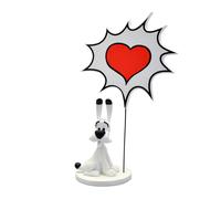 Plastoy Figurita Idéfix Astérix colección Bulles «Corazón» nueva edición Resina 15 cm