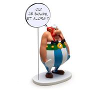 Plastoy SAS PLA00361 Obelix - Obelix con Burbuja de discurso Oui JE BOUDE ET ALORS (2ª edición)