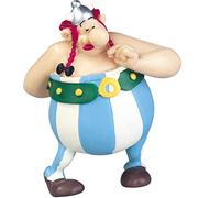 Plastoy Astérix Figurita Obélix enamorado con ramo de flores - Resina - 7 cm