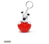 Plastoy Astérix Llavero Idéfix corazón rojo - PVC - 10 cm