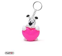 Plastoy Astérix Llavero Idéfix corazón rosa - PVC - 10 cm