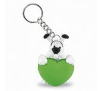 Plastoy astérix llavero idéfix corazón verde - pvc - 6 cm