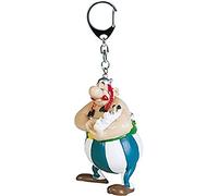 Plastoy-Llavero Obelix E Idefix 4 Cm Astérix, Rayas, Multicolor, No Aplica (10728060402)
